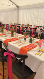 Priehľadny podkladový tanier so zlatým okrajom na prenájom – Obrázok 2