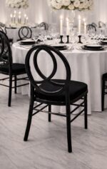 Čierne Phoenix stoličky na prenájom – Obrázok 2